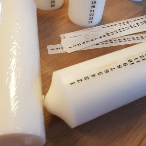 Talstrimmel til kalenderlys 28cm